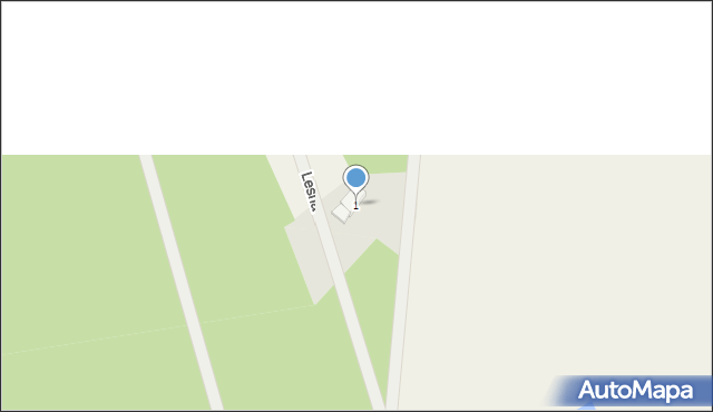 Gniszewo, Leśna, 1, mapa Gniszewo