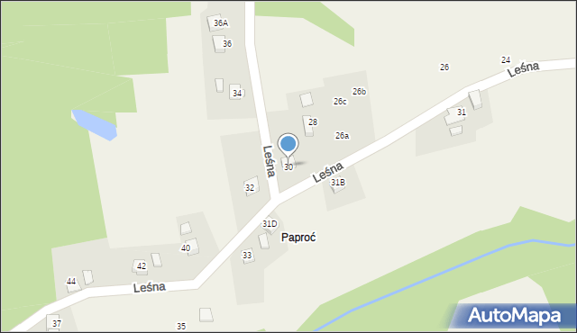 Gogołowa, Leśna, 30, mapa Gogołowa