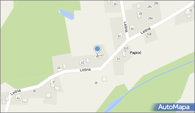 Gogołowa, Leśna, 40, mapa Gogołowa