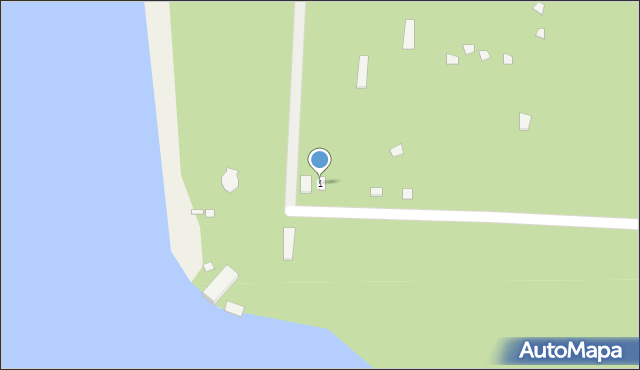 Gołuchów, Leśna, 1, mapa Gołuchów