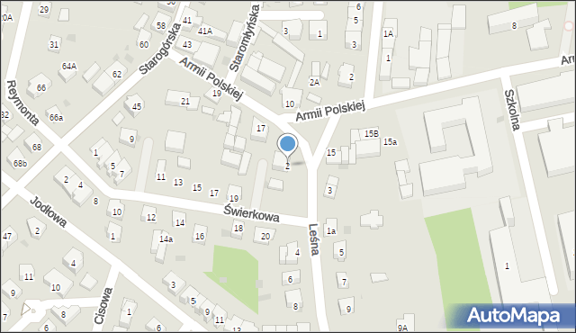 Góra, Leśna, 2, mapa Góra