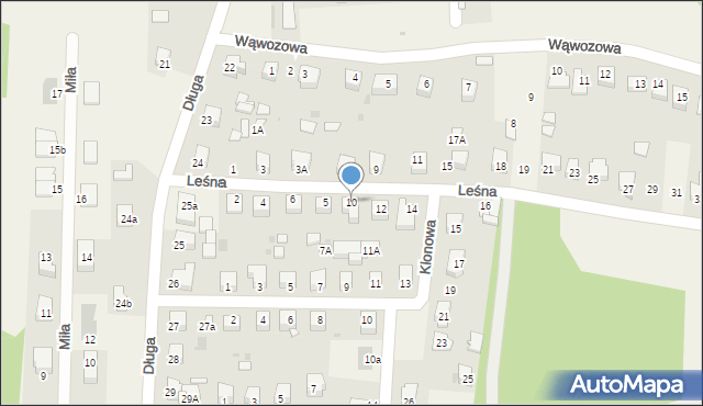 Góra Puławska, Leśna, 10, mapa Góra Puławska