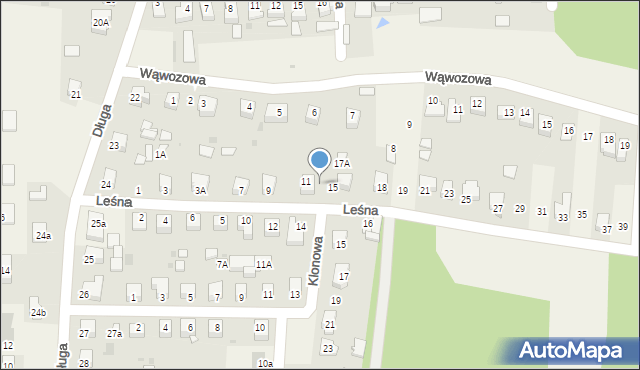 Góra Puławska, Leśna, 13, mapa Góra Puławska