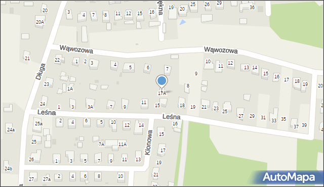 Góra Puławska, Leśna, 17A, mapa Góra Puławska