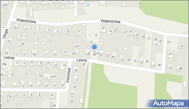 Góra Puławska, Leśna, 19, mapa Góra Puławska