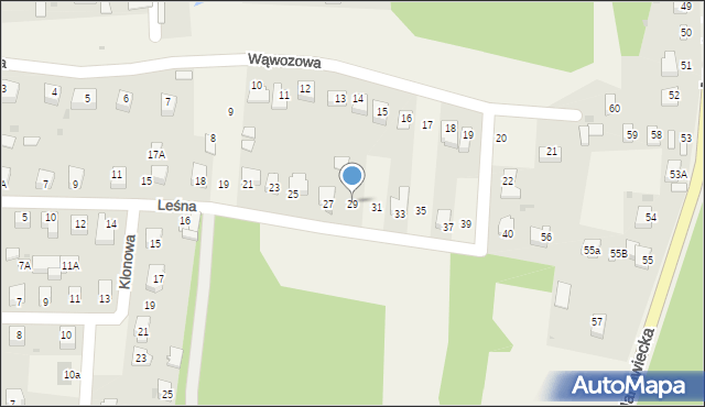 Góra Puławska, Leśna, 29, mapa Góra Puławska