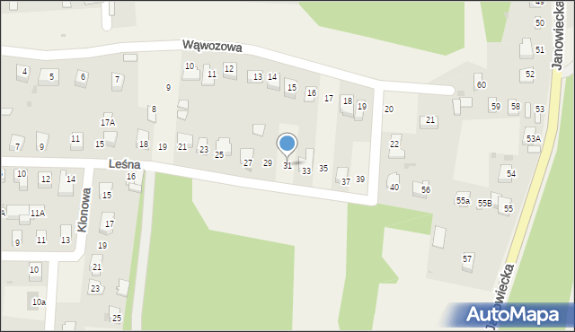Góra Puławska, Leśna, 31, mapa Góra Puławska
