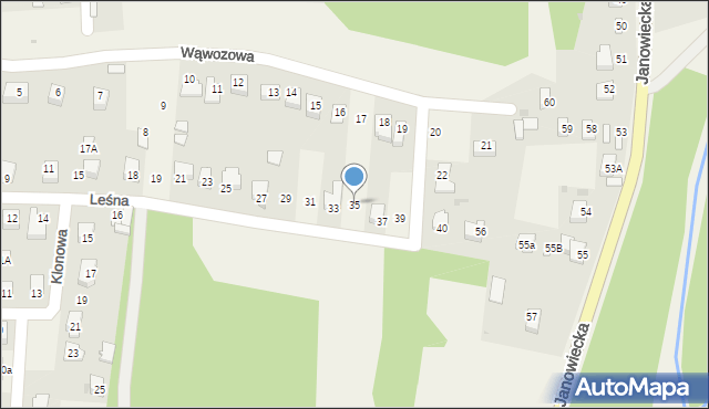 Góra Puławska, Leśna, 35, mapa Góra Puławska