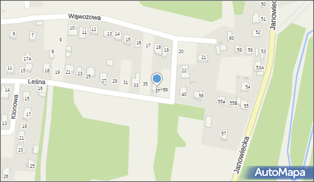 Góra Puławska, Leśna, 37, mapa Góra Puławska