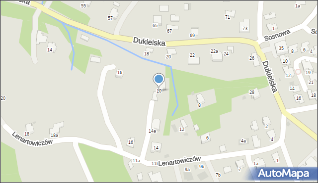 Gorlice, Lenartowiczów, 10, mapa Gorlic