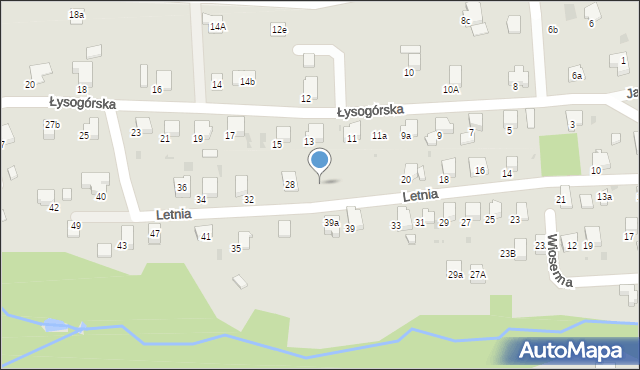 Gorlice, Letnia, 26, mapa Gorlic