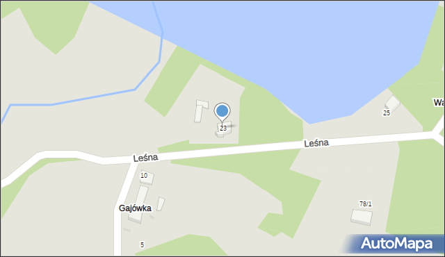 Górzno, Leśna, 23, mapa Górzno