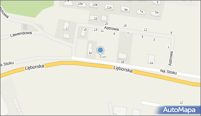 Gościcino, Lęborska, 32, mapa Gościcino