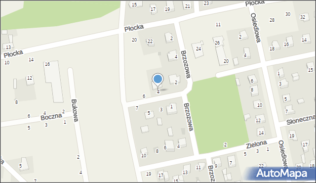 Gozdowo, Leszczynowa, 4, mapa Gozdowo