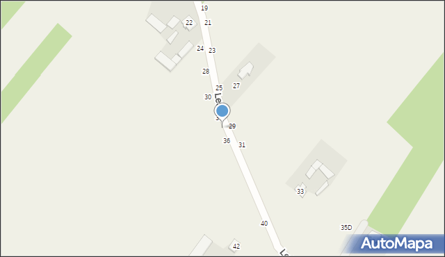 Grębiszew, Leśna, 34, mapa Grębiszew