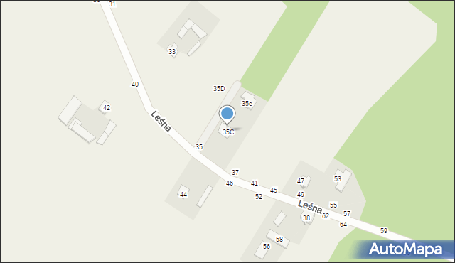 Grębiszew, Leśna, 35C, mapa Grębiszew