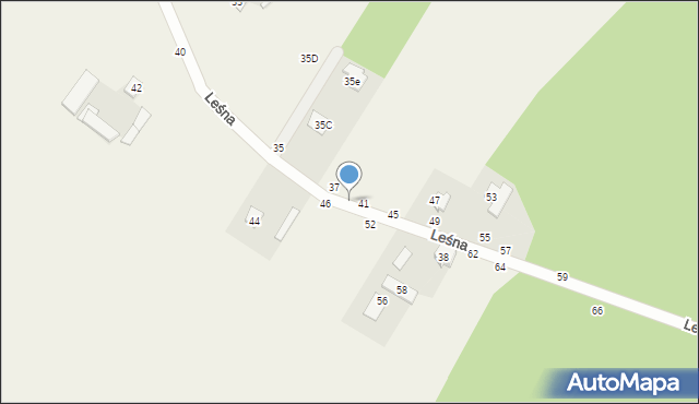 Grębiszew, Leśna, 39, mapa Grębiszew