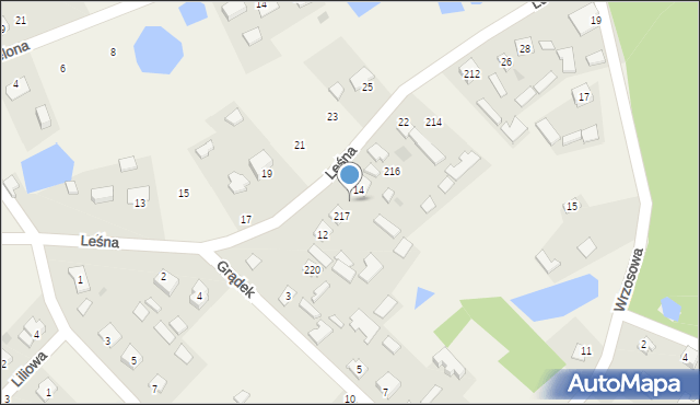 Grębów, Leśna, 16, mapa Grębów
