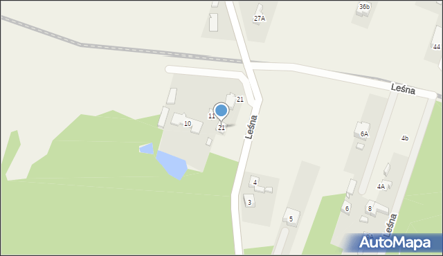 Grodków, Leśna, 21, mapa Grodków