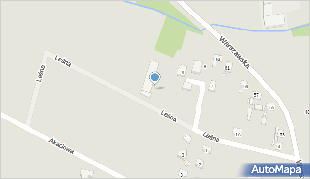 Grodków, Leśna, 12, mapa Grodków