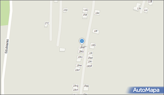 Grodzisk Wielkopolski, Leśna, 19ka, mapa Grodzisk Wielkopolski