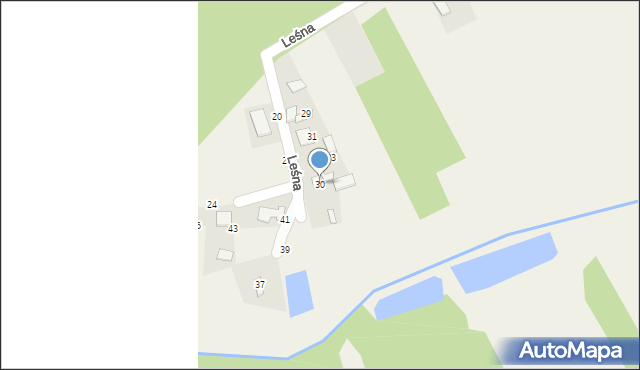 Grodzisko, Leśna, 30, mapa Grodzisko