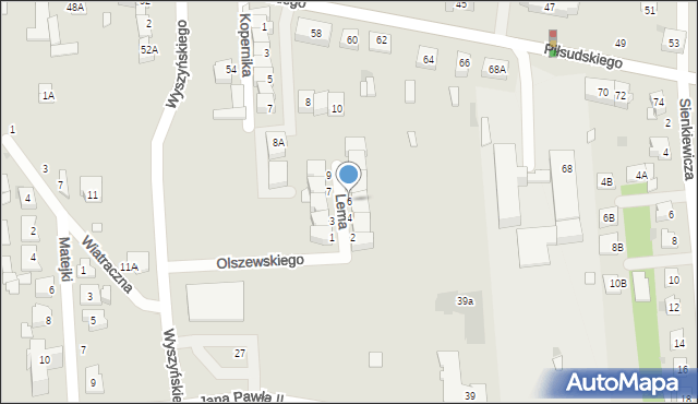 Grójec, Lema Stanisława, 6, mapa Grójec