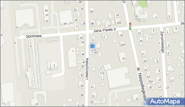 Grójec, Lewiczyńska, 15, mapa Grójec