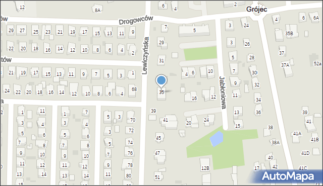 Grójec, Lewiczyńska, 35, mapa Grójec