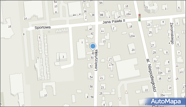 Grójec, Lewiczyńska, 48, mapa Grójec