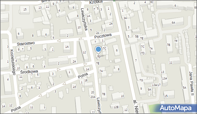 Grójec, Lewiczyńska, 7D, mapa Grójec