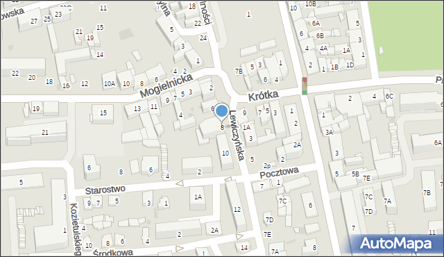 Grójec, Lewiczyńska, 8, mapa Grójec