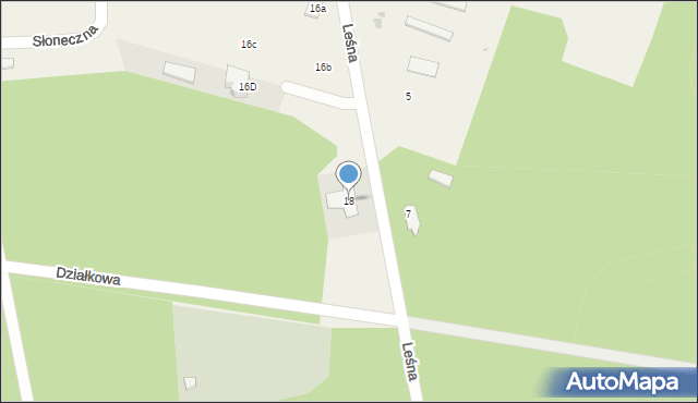 Gromadka, Leśna, 18, mapa Gromadka