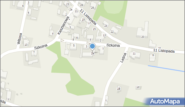 Gromadka, Leśna, 2a, mapa Gromadka