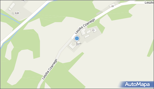 Gromnik, Leszka Czarnego, 23, mapa Gromnik