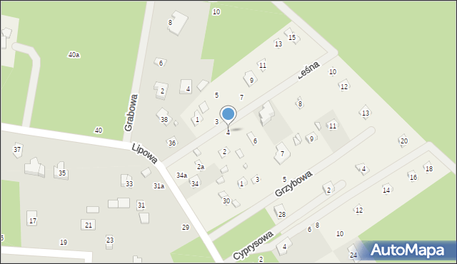 Grotniki, Leśna, 4, mapa Grotniki