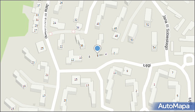 Grudziądz, Łęgi Władysława, ks. dr., 6, mapa Grudziądza