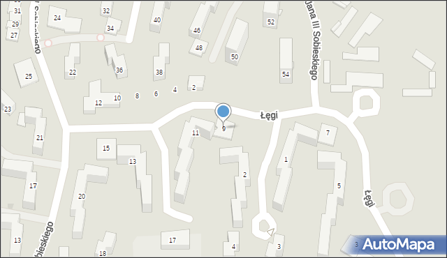 Grudziądz, Łęgi Władysława, ks. dr., 9, mapa Grudziądza