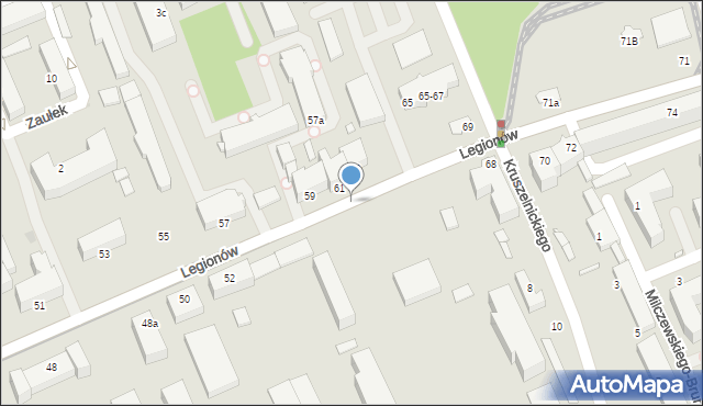 Grudziądz, Legionów, 54, mapa Grudziądza