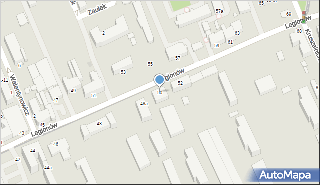 Grudziądz, Legionów, 50, mapa Grudziądza