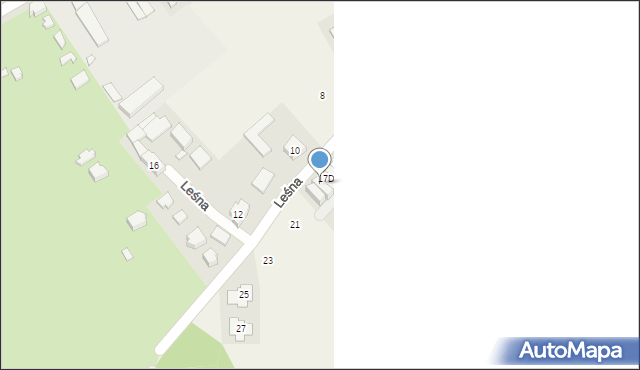 Gruszczyn, Leśna, 17E, mapa Gruszczyn
