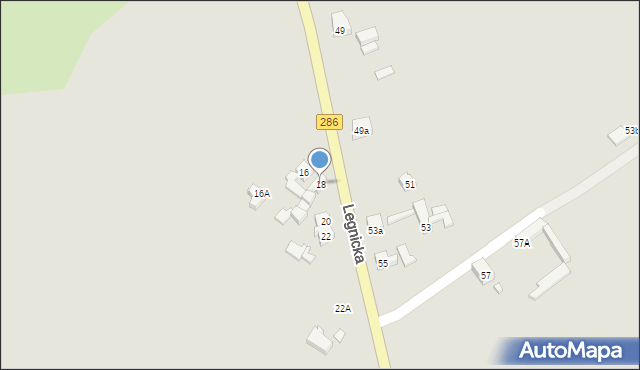 Gubin, Legnicka, 18, mapa Gubin