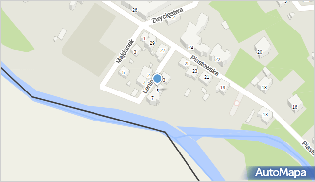Gubin, Lenino, 5, mapa Gubin