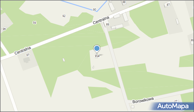 Gulczewo, Leśna, 91a, mapa Gulczewo