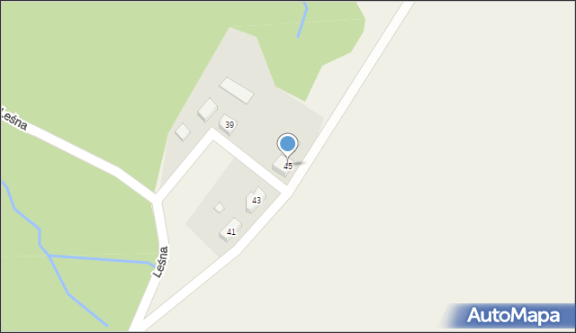 Hażlach, Leśna, 45, mapa Hażlach