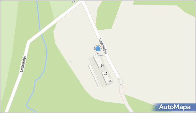 Henryków, Leśników, 4, mapa Henryków