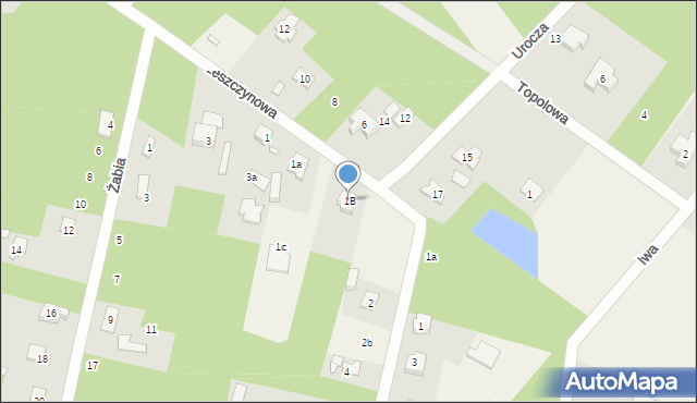 Henryków-Urocze, Leszczynowa, 1B, mapa Henryków-Urocze
