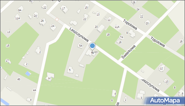 Henryków-Urocze, Leszczynowa, 5b, mapa Henryków-Urocze