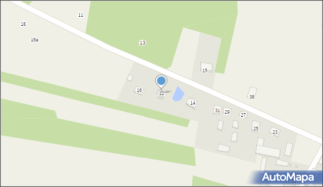 Hołubla, Leśna, 12, mapa Hołubla