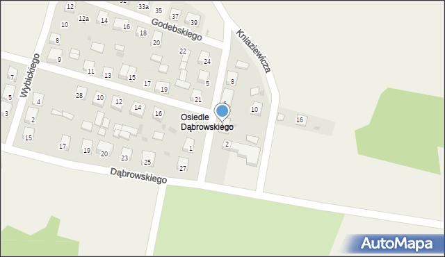 Horyniec-Zdrój, Legionów, 4, mapa Horyniec-Zdrój